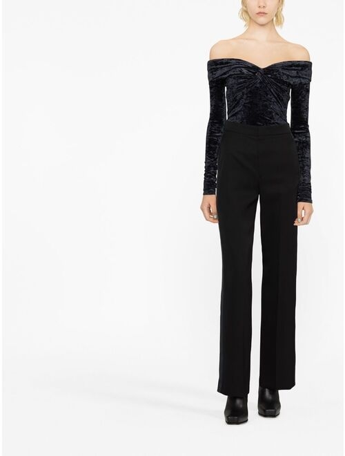 Isabel Marant pressed-crease wide-leg trousers