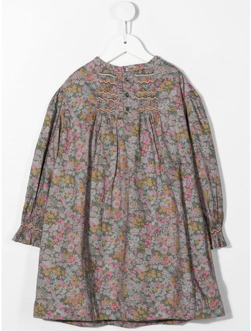 Bonpoint smocked floral-print dress