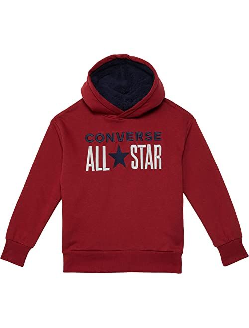 Converse Kids All Star Sherpa Hood Pullover Hoodie (Big Kids)