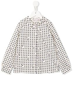 Bessie polka-dot print blouse