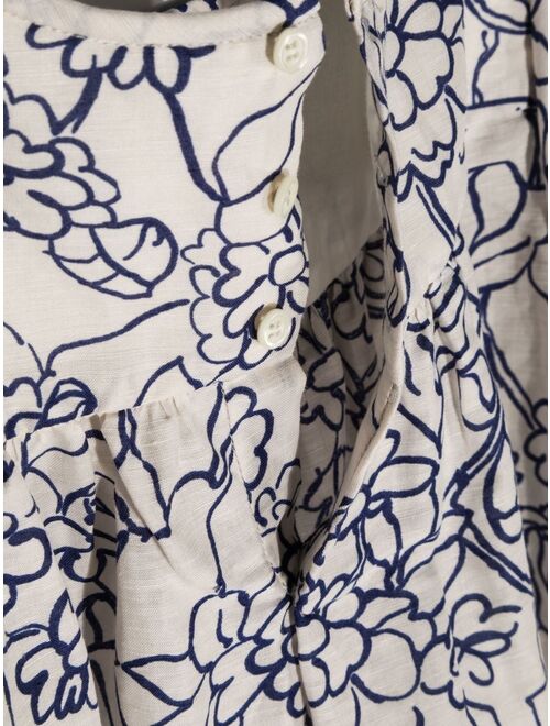 Bonpoint Bunny floral-print blouse