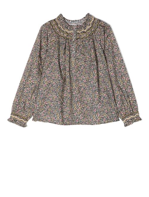 Bonpoint Petale floral-print blouse