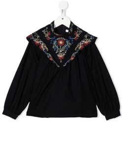 Chloe Kids embroidered cotton blouse