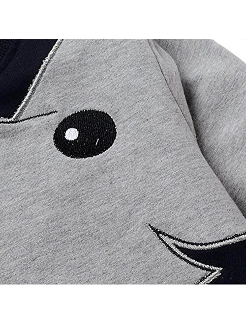 Cm-Kid Boys Sweatshirts Elephant Pullover T-Shirts Toddler Cotton Cute Tops Tee Long Sleeve Outdoor Outfit