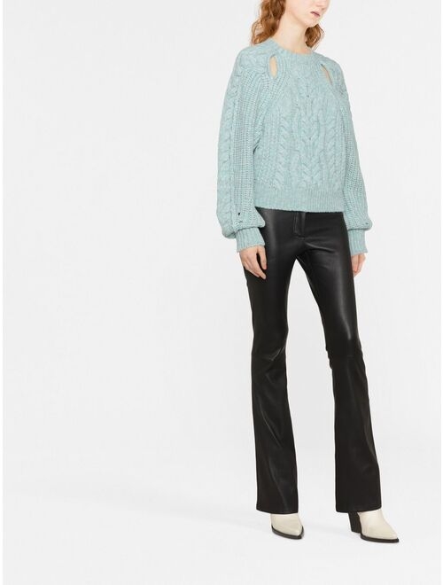 Isabel Marant cable-knit cut-out jumper