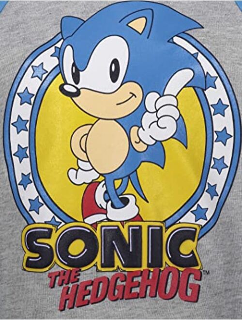 SEGA Sonic the Hedgehog Knuckles Tails Sonic The Hedgehog Fleece Pullover Hoodie Toddler to Big Kid