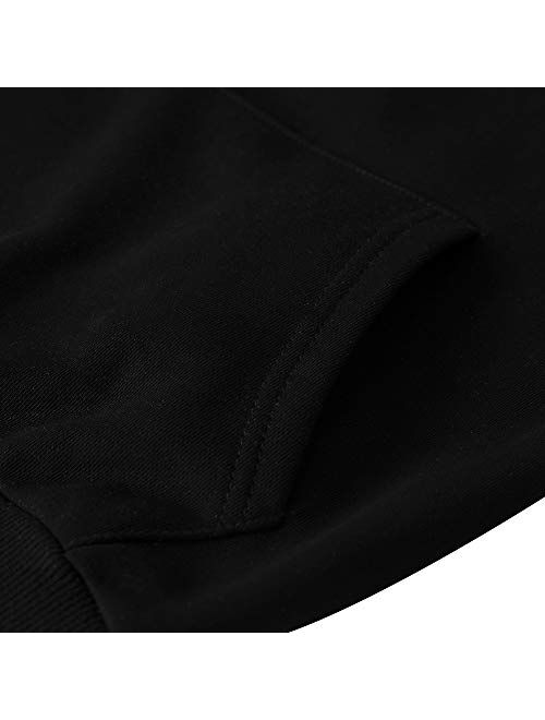 Spring&Gege Youth Solid Classic Hoodies Soft Hooded Pullover Sweatshirts for Children (3-14 Years)