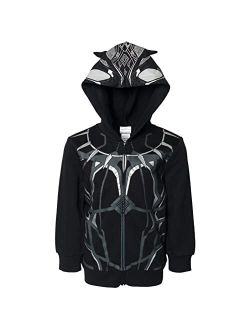 Avengers Black Panther Cosplay Zip Up Hoodie Toddler to Big Kid