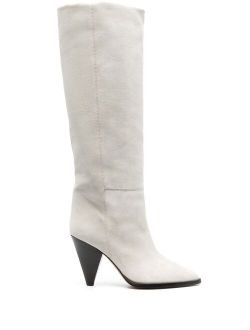 suede knee-high boots