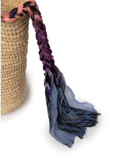 Isabel Marant woven wicker-design tote bag