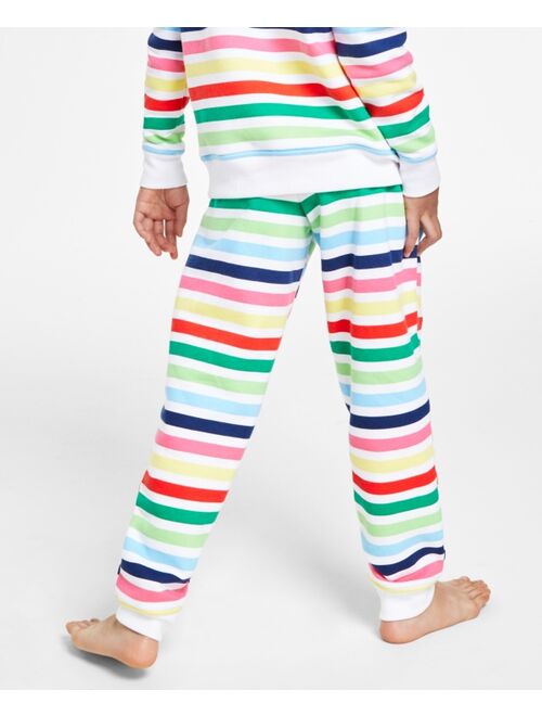 CHARTER CLUB Kids' Printed Striped Matching Jogger Pants, Created for Macy's