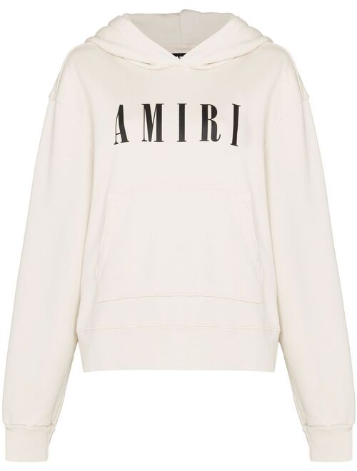 AMIRI logo-print cotton hoodie