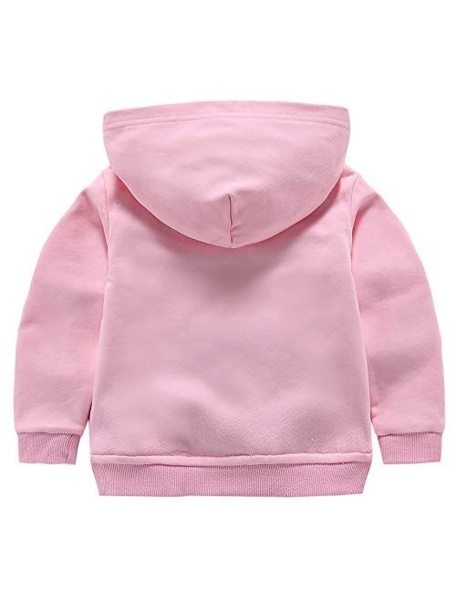 ALALIMINI Toddler Hoodies Boys Hoody Kids Cotton Hooded Pullover Sweatshirts