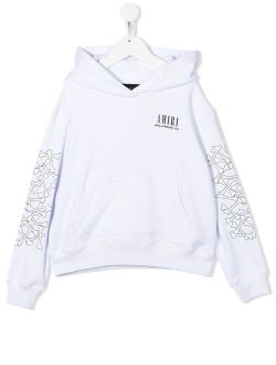 KIDS logo-print cotton hoodie