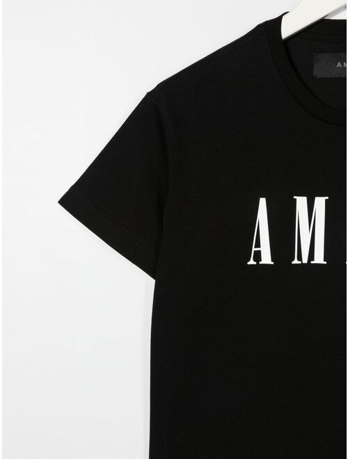 AMIRI KIDS logo-print short-sleeved T-shirt