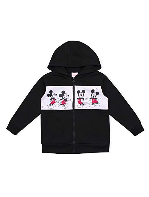 Disney Mickey Mouse Boys 2 Pack Hoodie for Toddler and Little Kids Grey/Black/Red