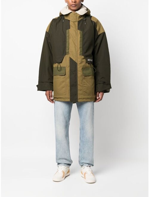 Isabel Marant logo-print colour-block hooded jacket