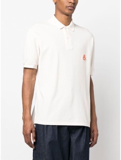 embroidered-logo short-sleeved polo shirt