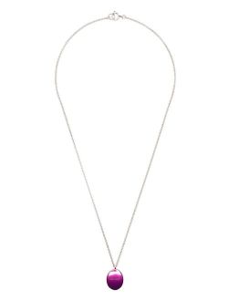 logo-engraved pendant necklace