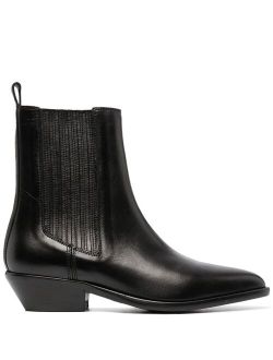 Delena leather ankle boots