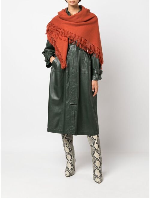 Isabel Marant Zila fringed cashmere-wool scarf