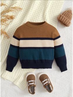 Baby Color Block Sweater