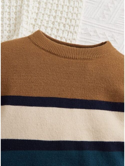 SHEIN Baby Color Block Sweater