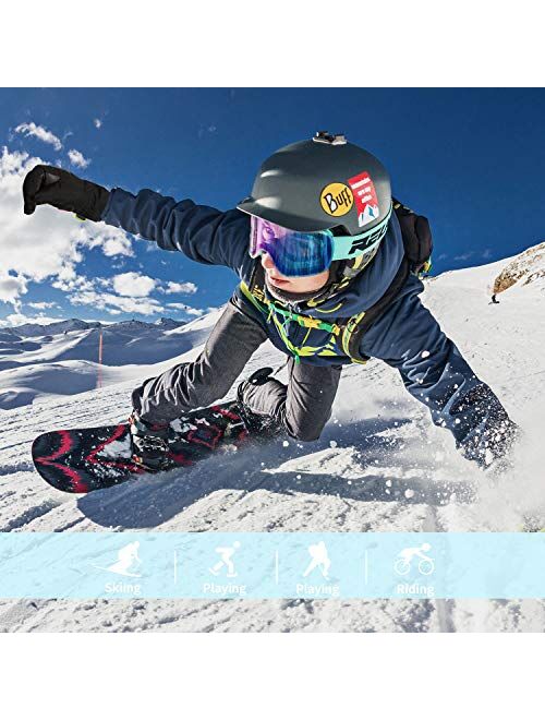 Unigear Kids Ski Gloves, Waterproof Winter Cold Weather Snowboard Snow Gloves, Fit Both Boys & Girls