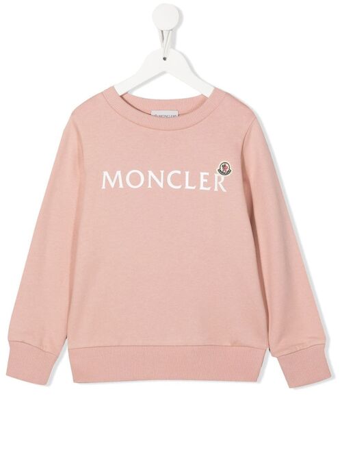Moncler Enfant logo-print cotton sweatshirt
