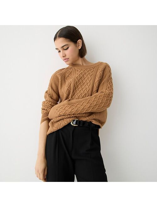 J.Crew Cotton cable-knit sweater