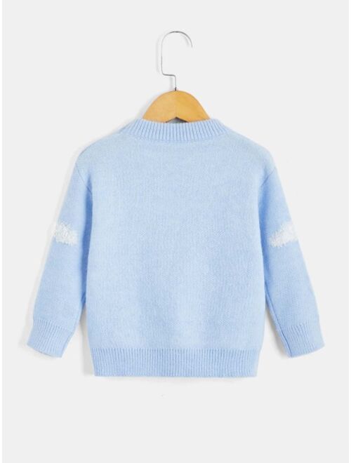Shein Toddler Boys Cloud Pattern Sweater