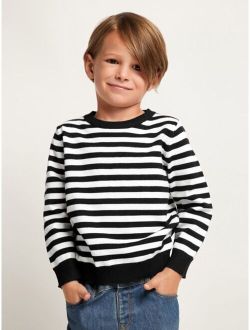 Toddler Boys Striped Pattern Sweater