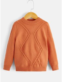 Toddler Boys Cable Knit Sweater