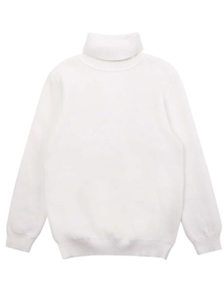 Boys 1pc Solid Turtleneck Sweater