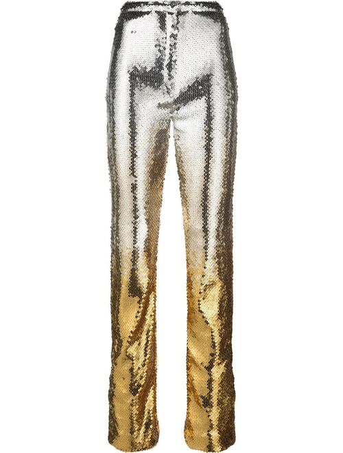 Paco Rabanne sequin-embellished slim-fit trousers