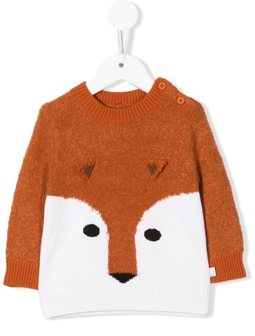 Stella McCartney Kids Fox-design knitted jumper