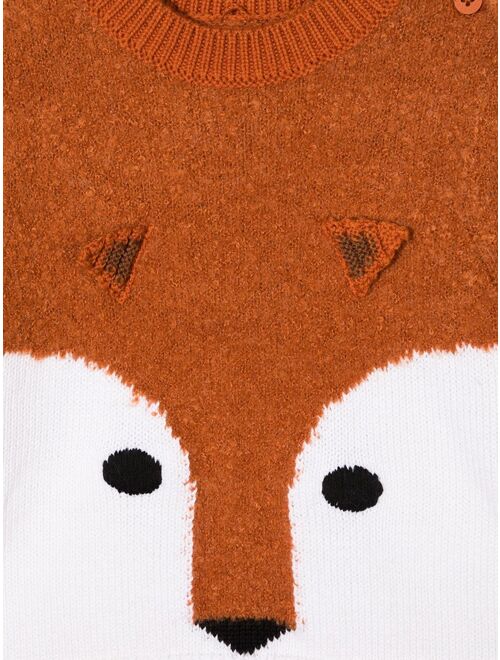Stella McCartney Kids Fox-design knitted jumper