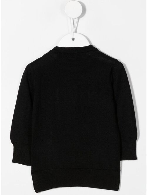 Dsquared2 Kids logo-print fine-knit jumper