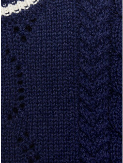 Gucci Kids logo-stitch cotton jumper
