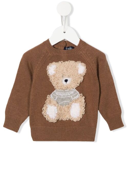Il Gufo teddy-bear knit jumper