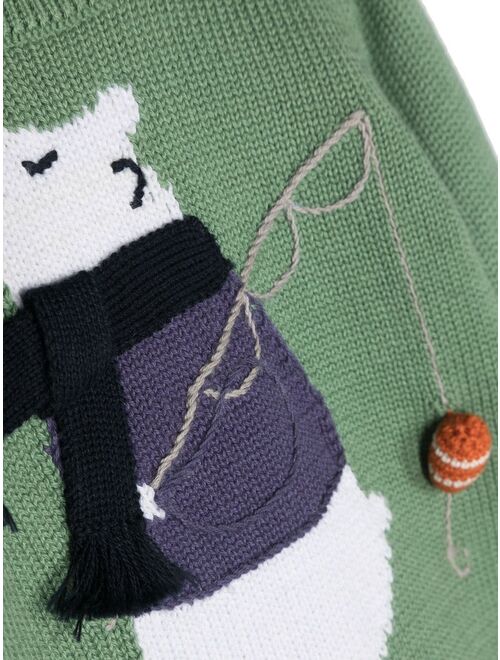 Il Gufo intarsia-knit cotton jumper