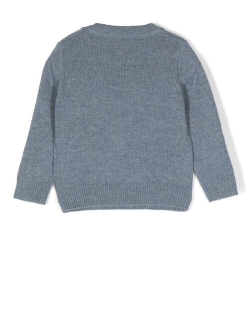 Il Gufo intarsia-knit wool sweater