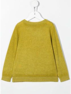 round-neck knit jumper