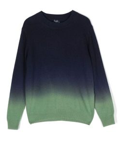 Il Gufo Gradient-Effect Merino-Wool jumper