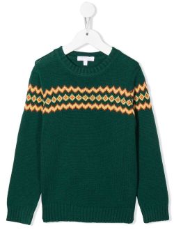 Mariella Ferrari intarsia-knit knitted jumper
