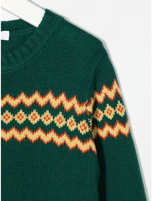 Mariella Ferrari intarsia-knit knitted jumper
