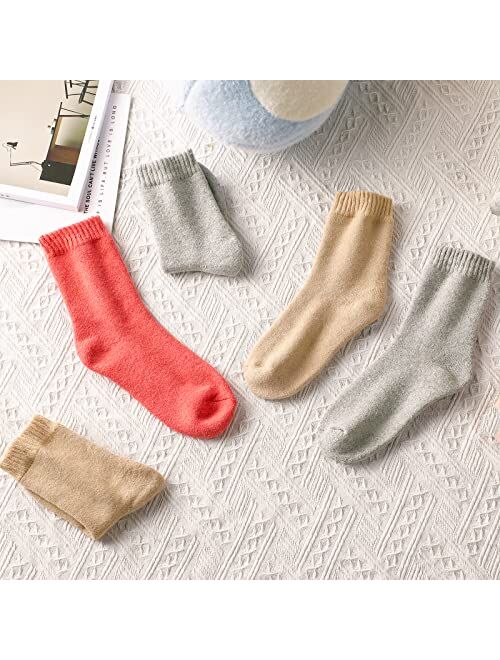 Pleneal Wool Socks for Women - Womens Wool Socks Winter Warm Wool Socks Men Thick Cozy Knit Socks Boots Socks for Women