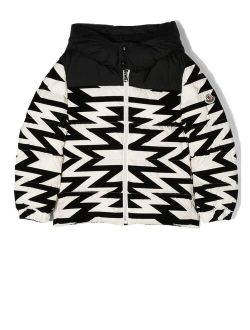 Enfant geometric-print down-padded jacket