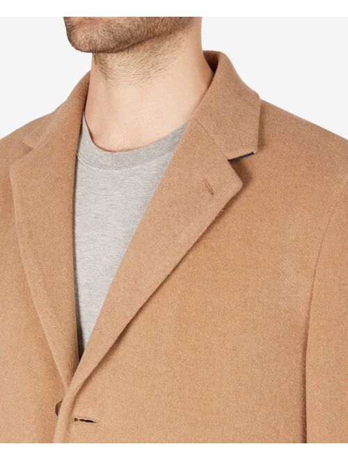 TOMMY HILFIGER Men's Addison Wool-Blend Trim Fit Overcoat