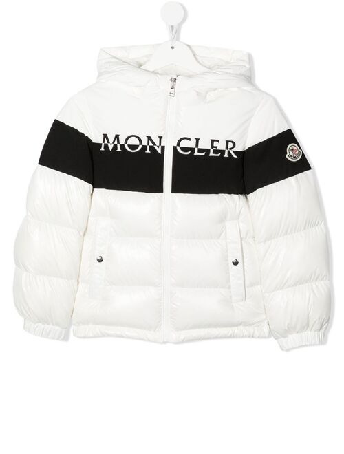 Moncler Enfant logo-print padded jacket